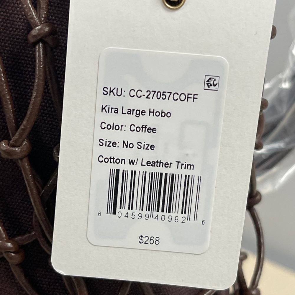 HOBO Kira Large Hobo Shoulder Bag, Coffee - NWT - Picture 7 of 8